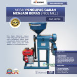 Jual Mesin Pengupas Gabah Menjadi Beras (Rice Mill) AGR-GRP80 di Medan
