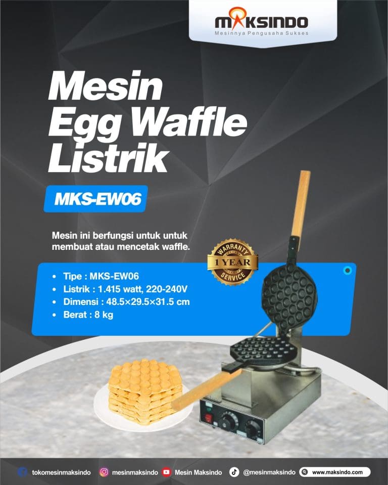 Mesin Egg Waffle Listrik (EW06)
